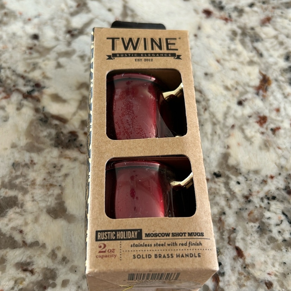 Twine rustic elegance Moscow mule shot mugs